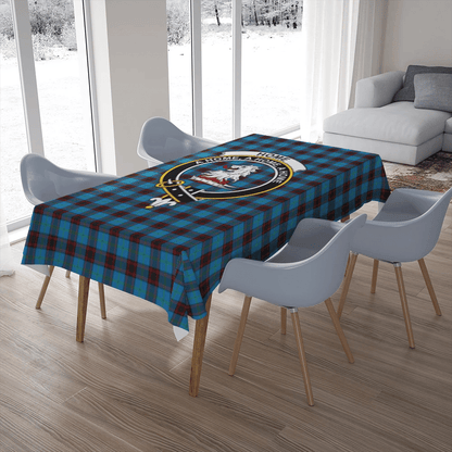 Home Ancient Tartan Crest Tablecloth