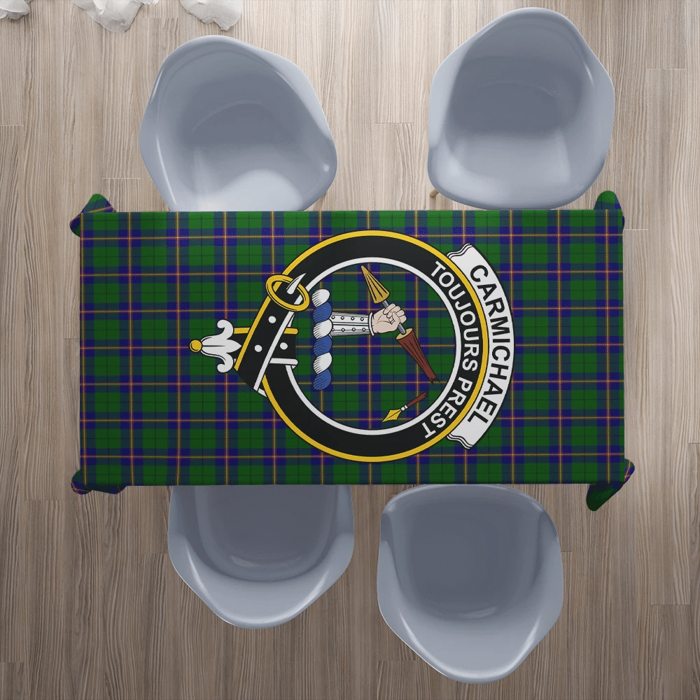 Carmichael Modern Tartan Crest Tablecloth