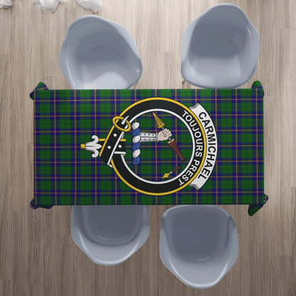 Carmichael Modern Tartan Crest Tablecloth