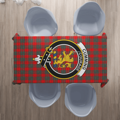 Cumming Modern Tartan Crest Tablecloth