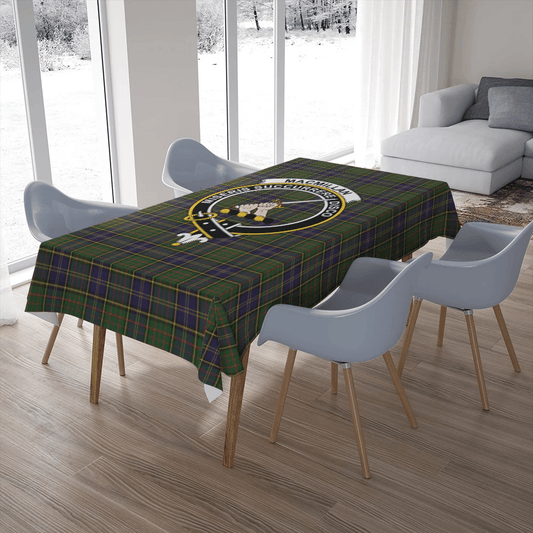 MacMillan Hunting Modern Tartan Crest Tablecloth