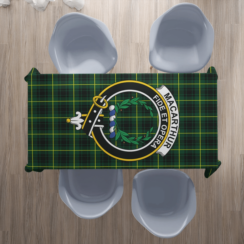 MacArthur Modern Tartan Crest Tablecloth