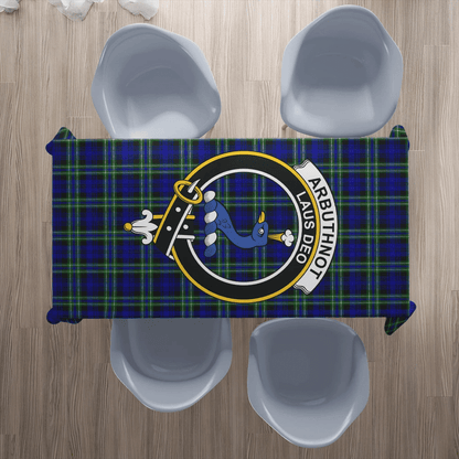 Arbuthnot Modern Tartan Crest Tablecloth