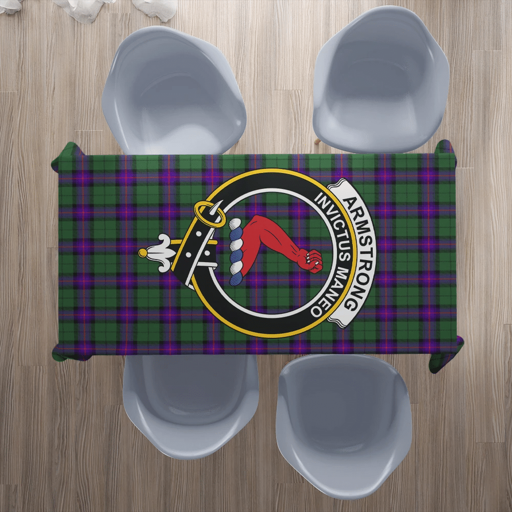 Armstrong Modern Tartan Crest Tablecloth