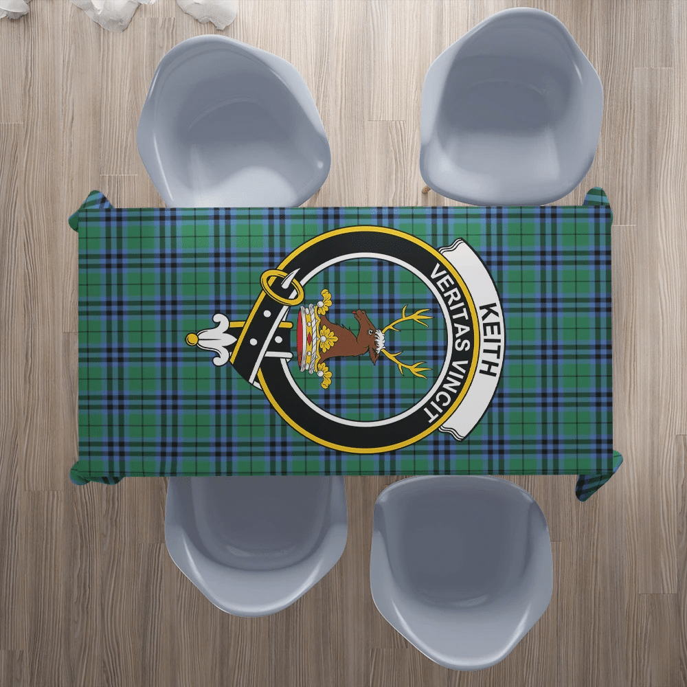 Keith Ancient Tartan Crest Tablecloth