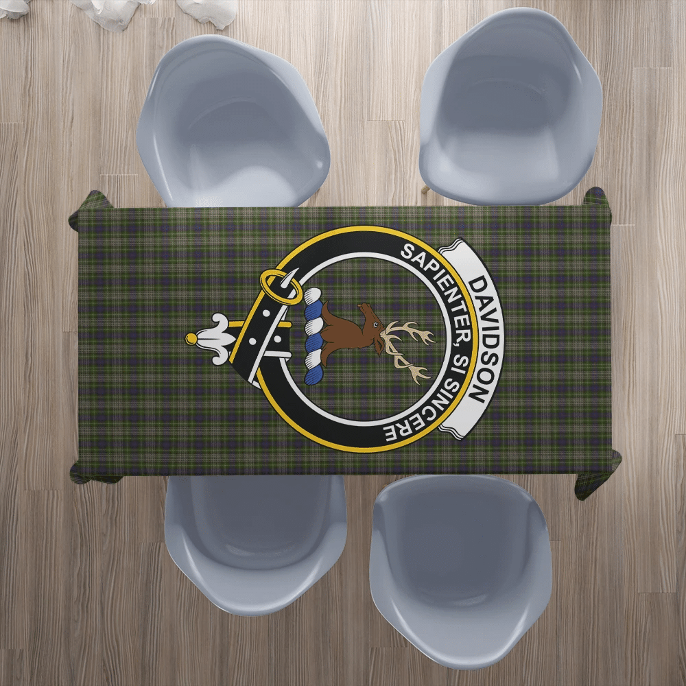 Davidson Tulloch Dress Tartan Crest Tablecloth