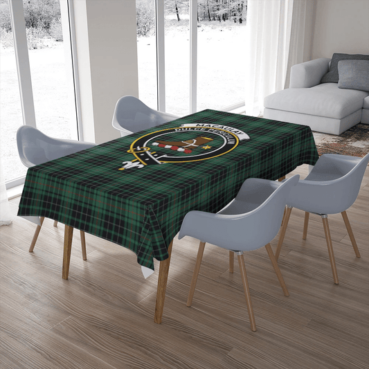 MacAulay Hunting Ancient Tartan Crest Tablecloth