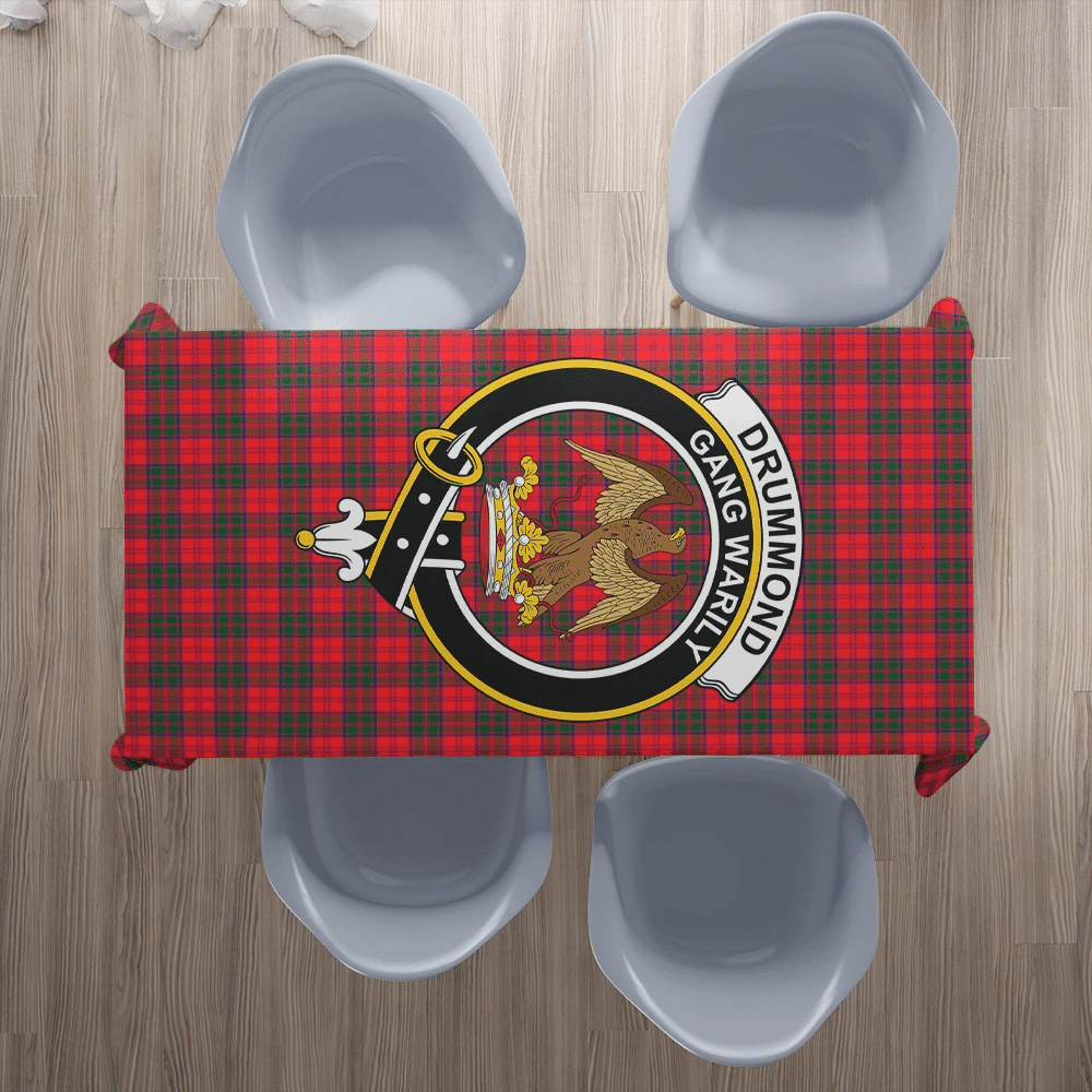 Drummond Modern Tartan Crest Tablecloth