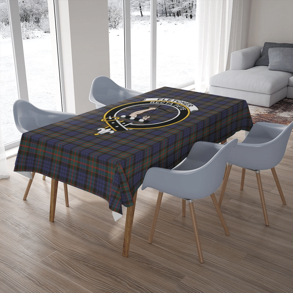 Fletcher of Dunans Tartan Crest Tablecloth