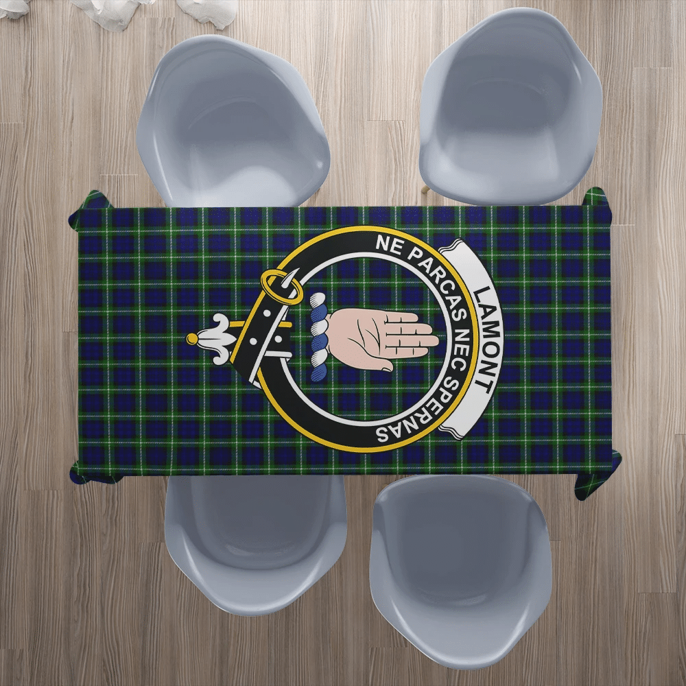 Lamont Modern Tartan Crest Tablecloth