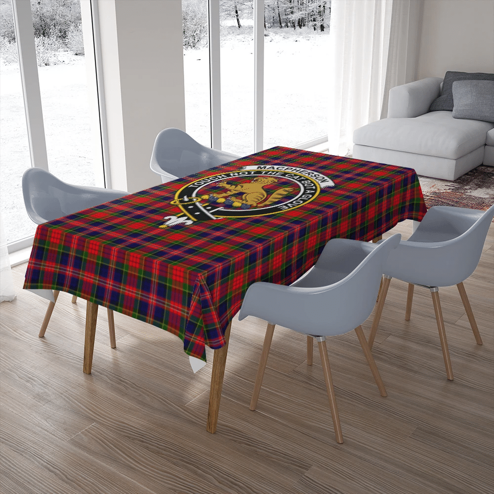 MacPherson Modern Tartan Crest Tablecloth