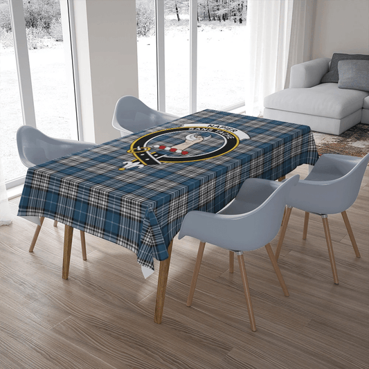 Napier Modern Tartan Crest Tablecloth