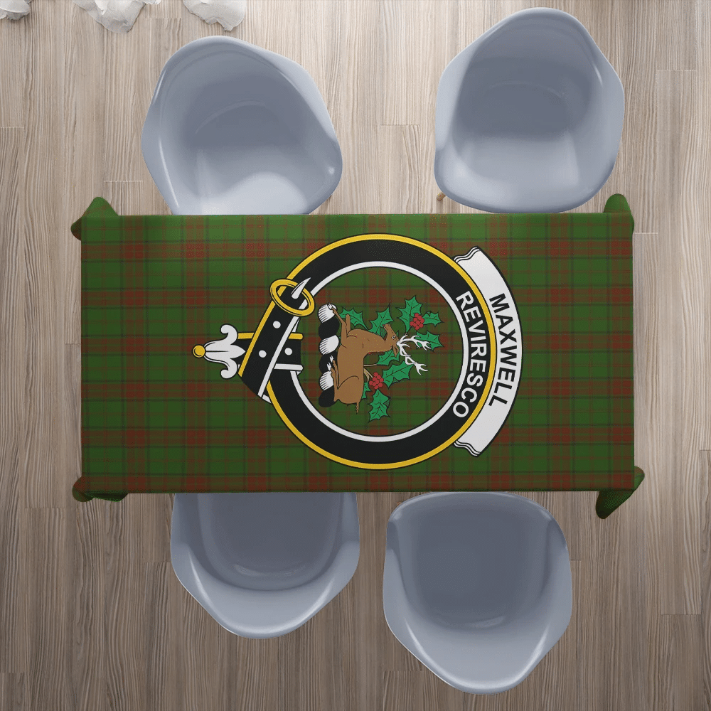 Maxwell Hunting Tartan Crest Tablecloth