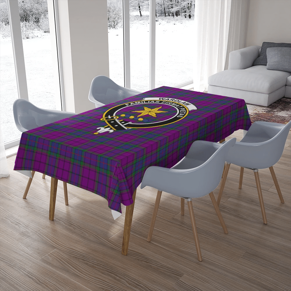 Wardlaw Modern Tartan Crest Tablecloth