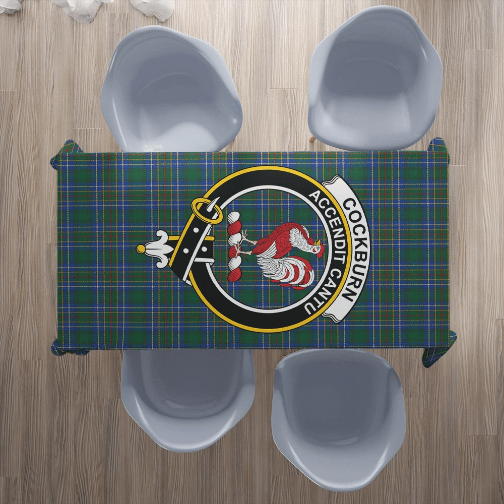 Cockburn Ancient Tartan Crest Tablecloth