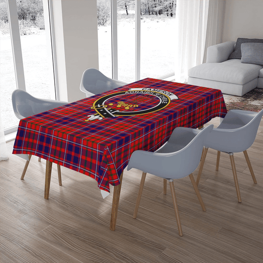 Cameron of Lochiel Modern Tartan Crest Tablecloth