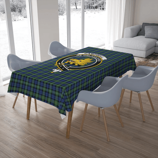 Campbell Argyll Ancient Tartan Crest Tablecloth