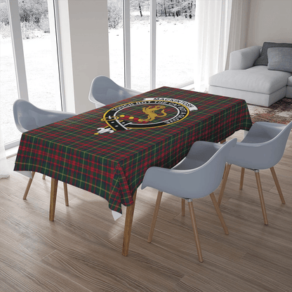 MacKintosh Hunting Modern Tartan Crest Tablecloth