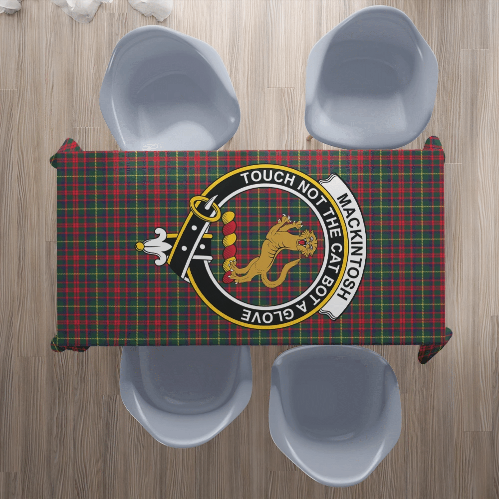 MacKintosh Hunting Modern Tartan Crest Tablecloth