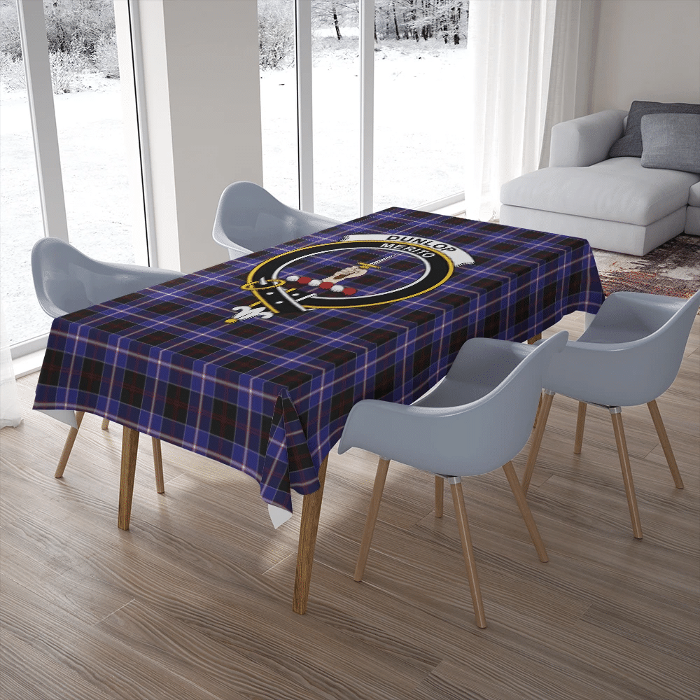 Dunlop Modern Tartan Crest Tablecloth