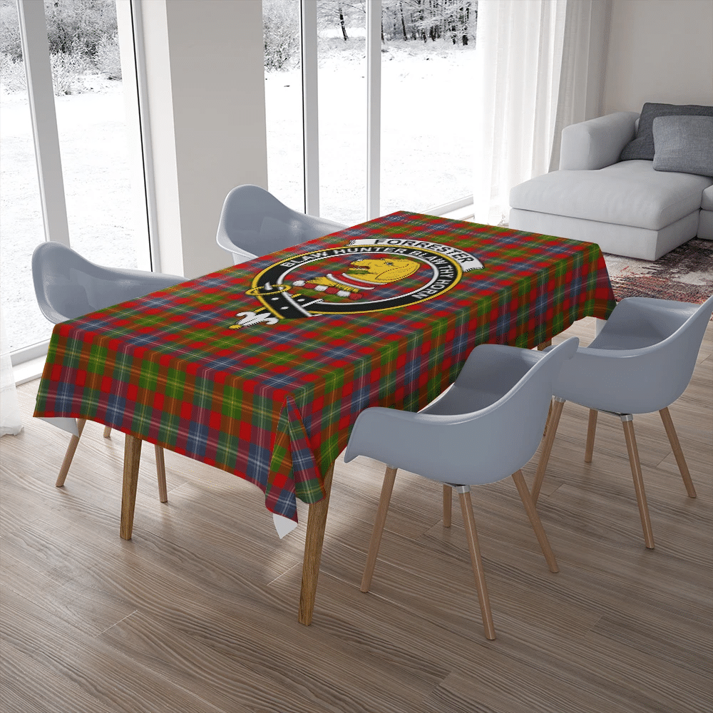 Forrester Tartan Crest Tablecloth
