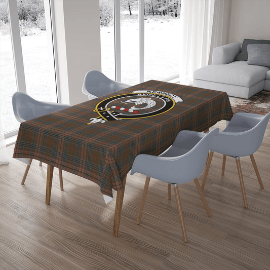 Kennedy Weathered Tartan Crest Tablecloth