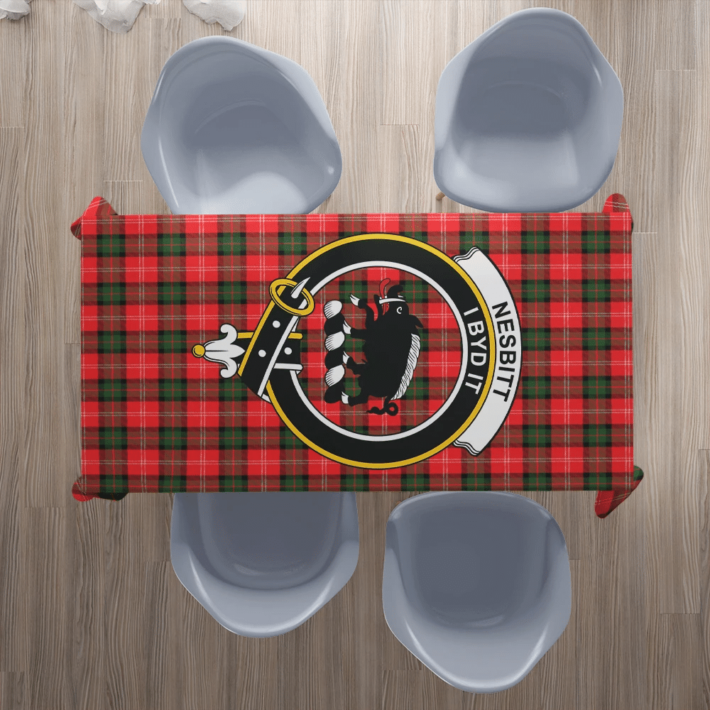 Nesbitt Modern Tartan Crest Tablecloth