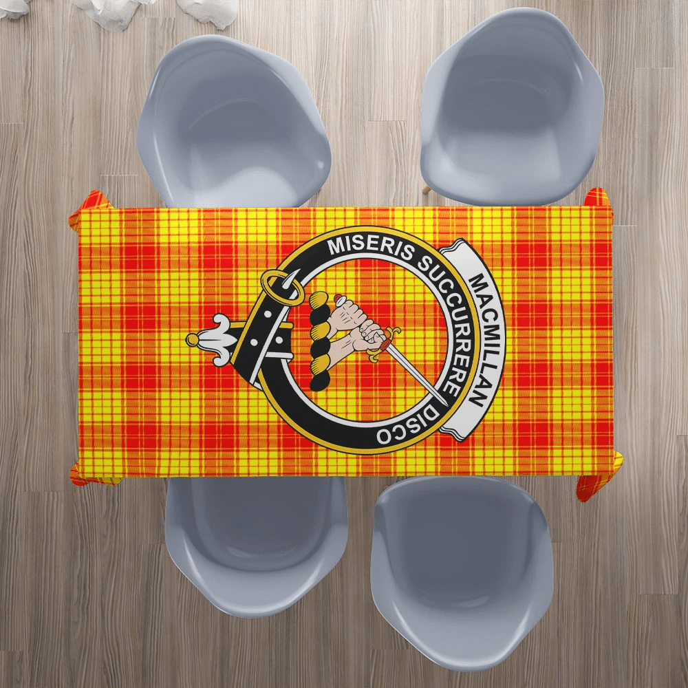 MacMillan Clan Tartan Crest Tablecloth