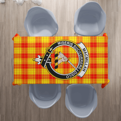 MacMillan Clan Tartan Crest Tablecloth