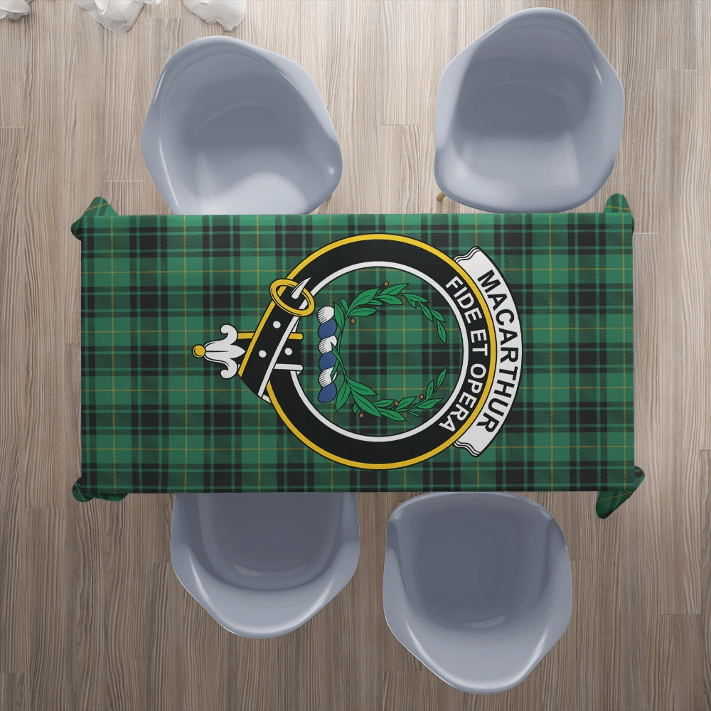 MacArthur Ancient Tartan Crest Tablecloth