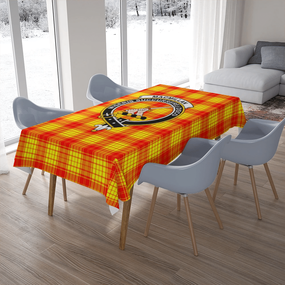 MacMillan Clan Tartan Crest Tablecloth