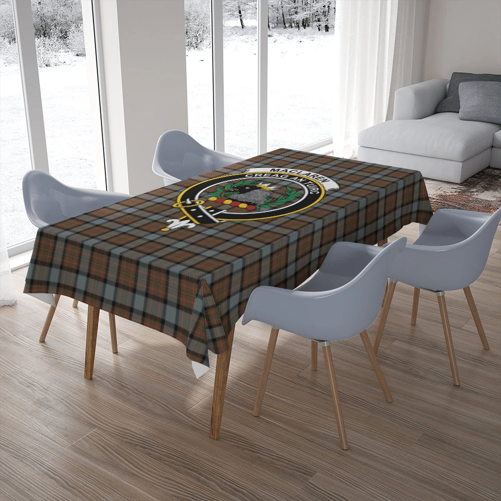 MacLaren Weathered Tartan Crest Tablecloth