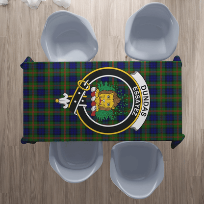 Dundas Modern Tartan Crest Tablecloth