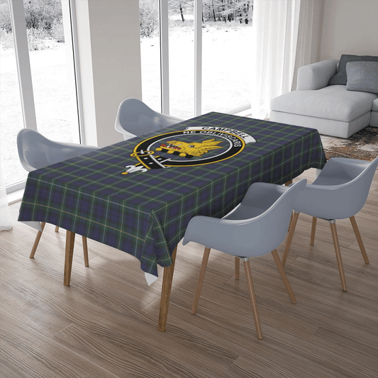 Campbell Argyll Modern Tartan Crest Tablecloth