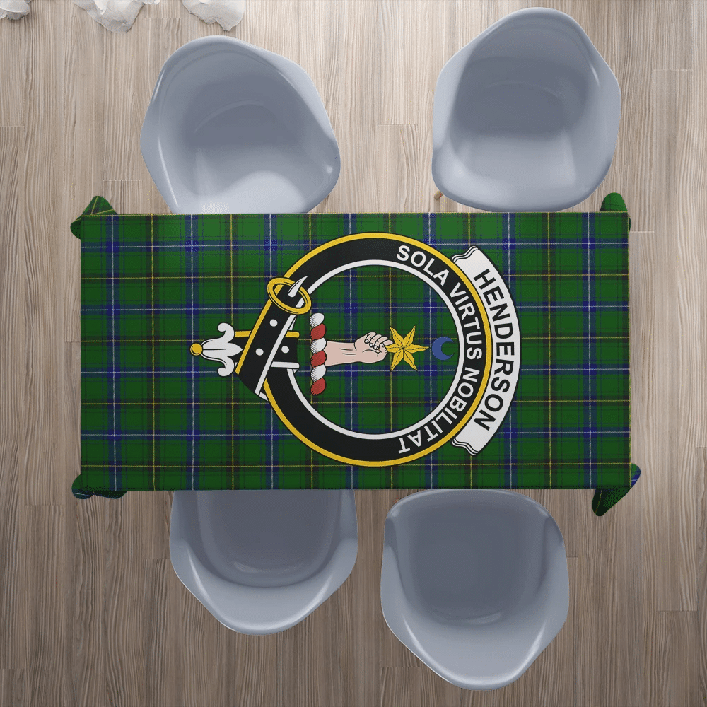 Henderson Modern Tartan Crest Tablecloth