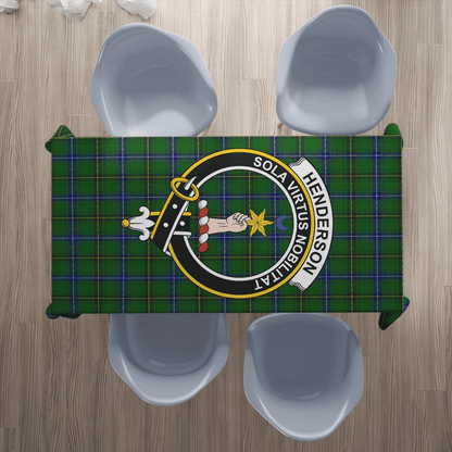 Henderson Modern Tartan Crest Tablecloth