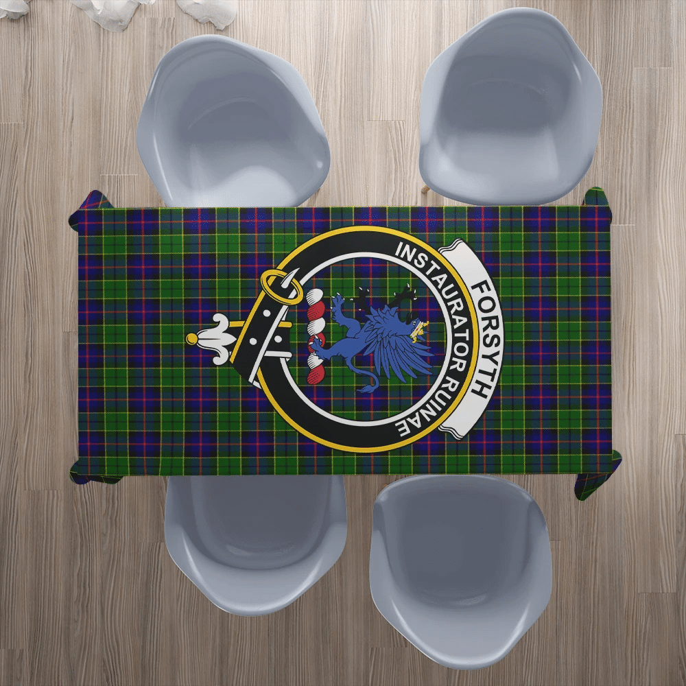 Forsyth Modern Tartan Crest Tablecloth