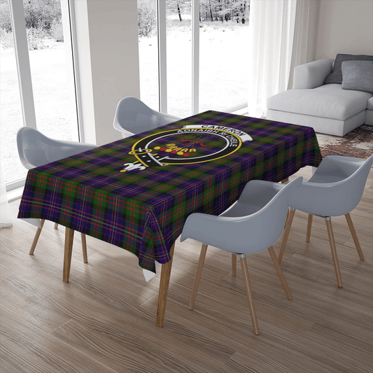 Cameron of Erracht Modern Tartan Crest Tablecloth