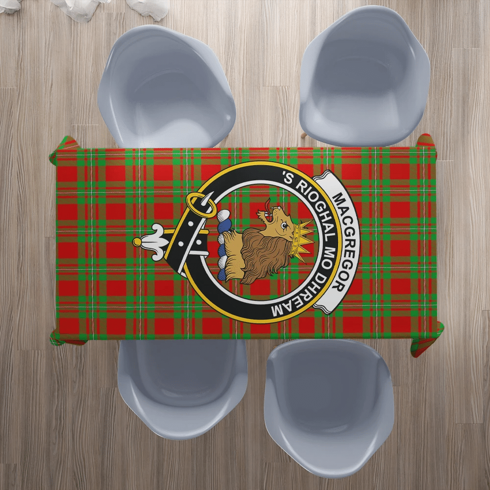 MacGregor Modern Tartan Crest Tablecloth