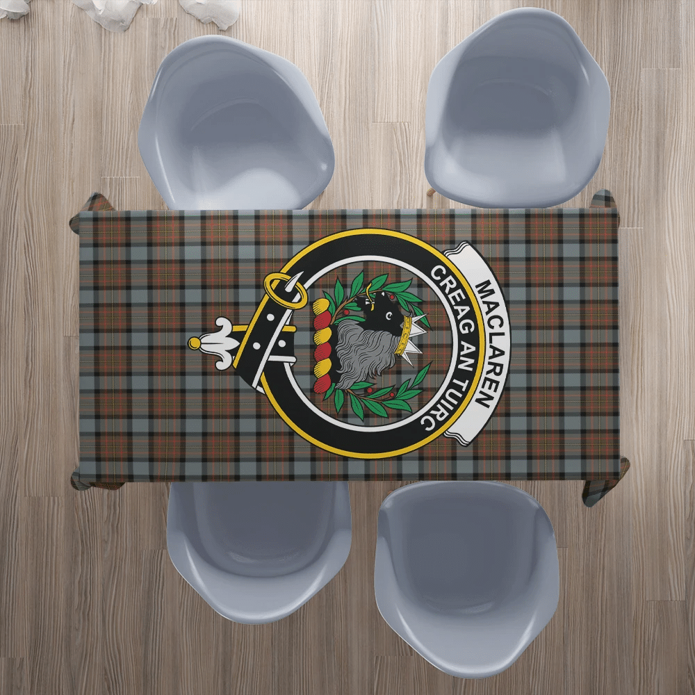 MacLaren Weathered Tartan Crest Tablecloth