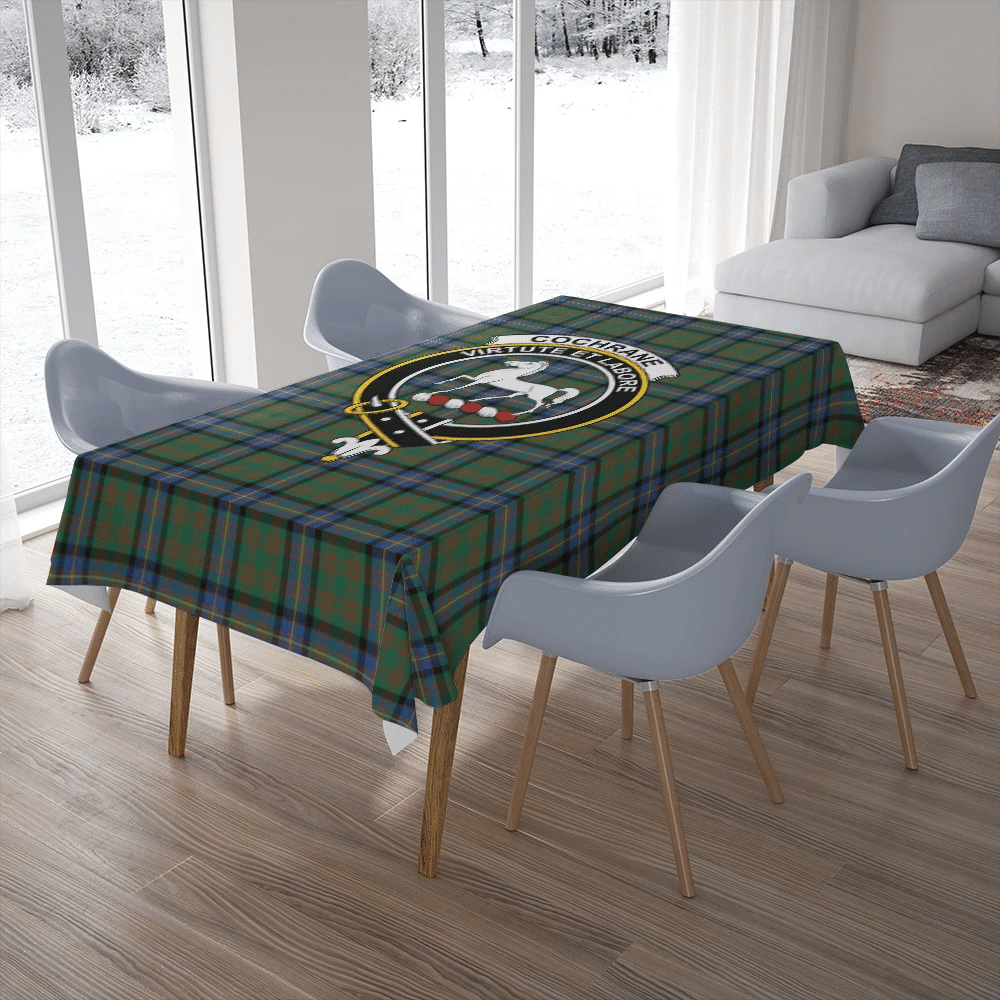 Cochrane Ancient Tartan Crest Tablecloth