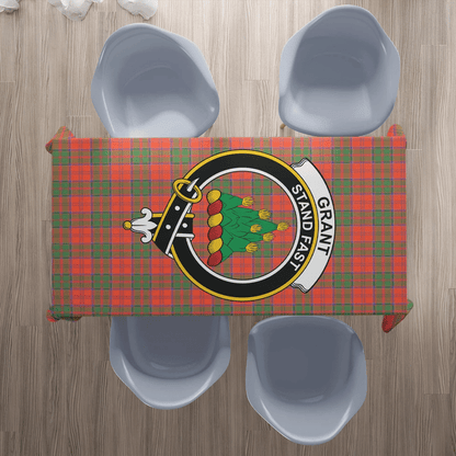 Grant Ancient Tartan Crest Tablecloth