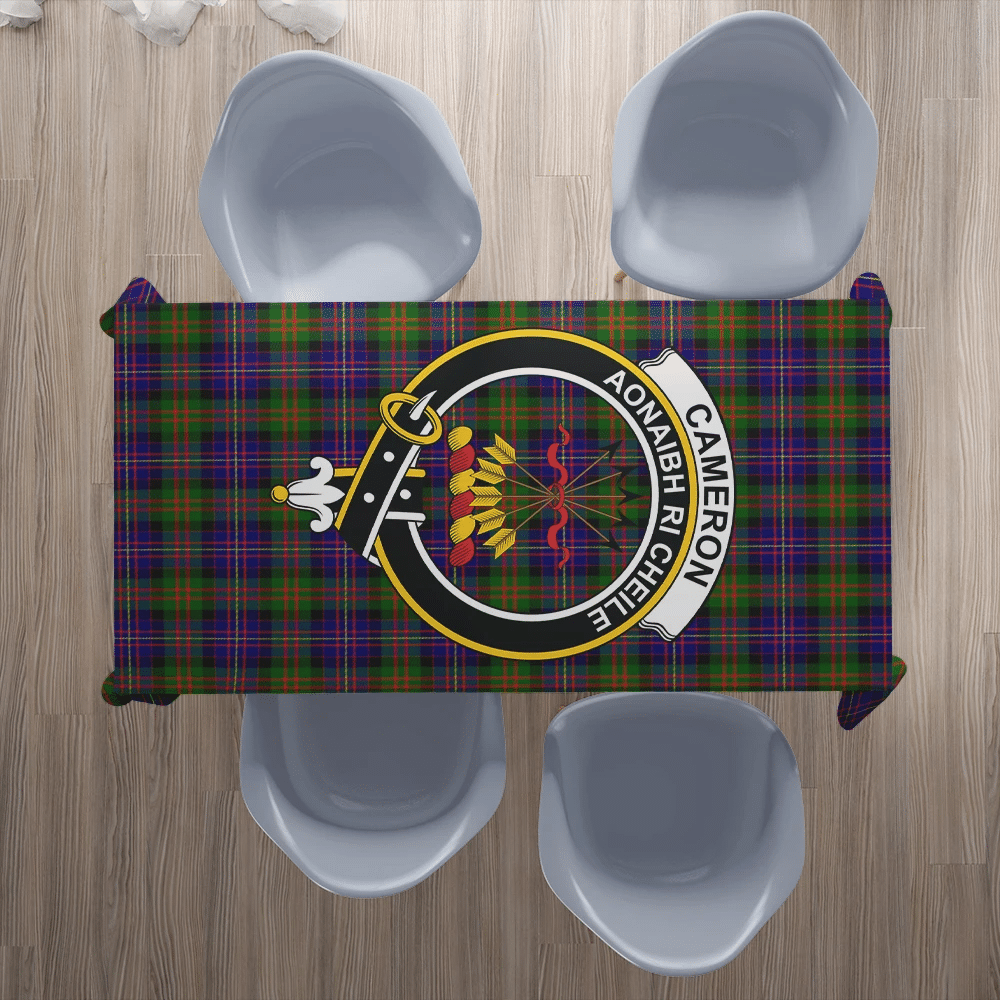 Cameron of Erracht Modern Tartan Crest Tablecloth