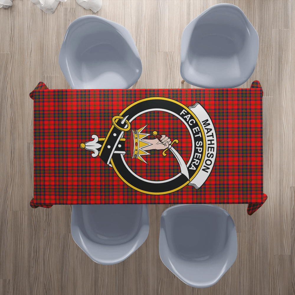 Matheson Modern Tartan Crest Tablecloth