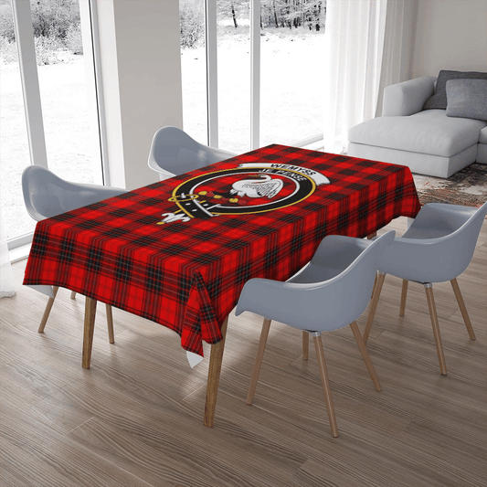 Wemyss Modern Tartan Crest Tablecloth