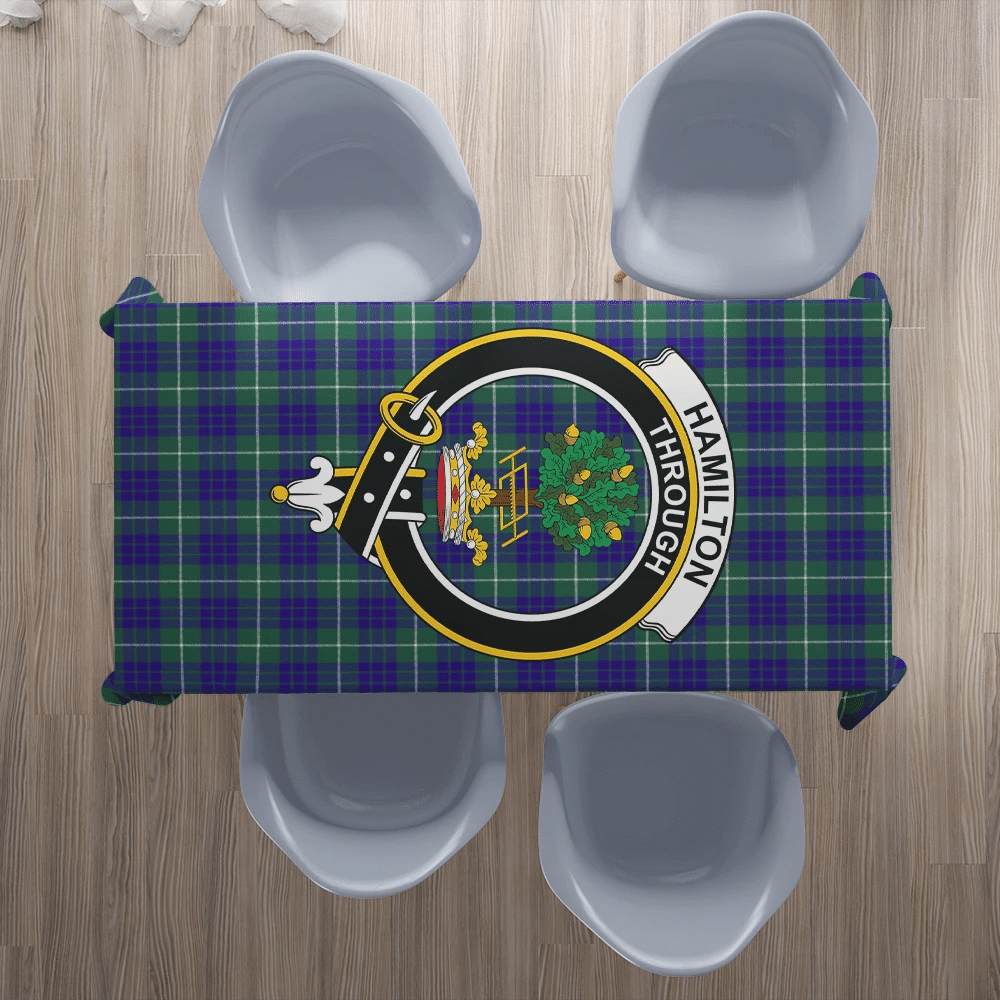 Hamilton Hunting Modern Tartan Crest Tablecloth