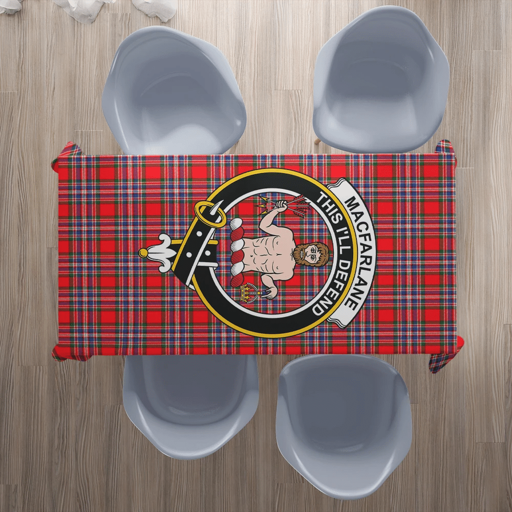 MacFarlane Modern Tartan Crest Tablecloth