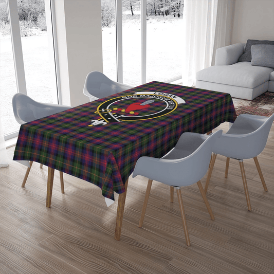 Logan Modern Tartan Crest Tablecloth