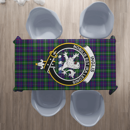 Inglis Modern Tartan Crest Tablecloth