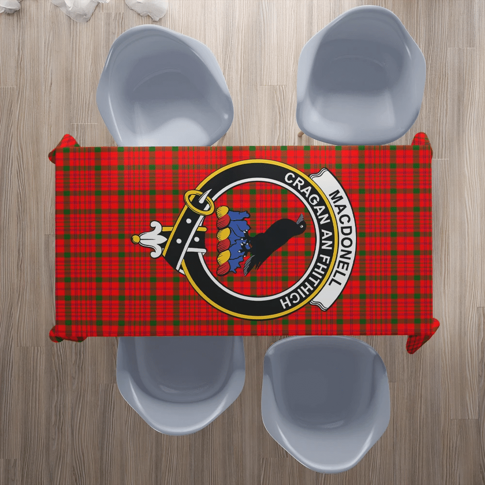 MacDonnell of Keppoch Modern Tartan Crest Tablecloth